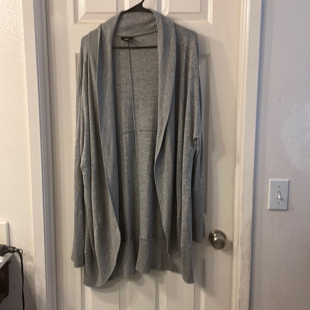 Long gray cover up